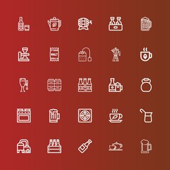Editable 25 kettle icons for web and mobile