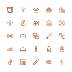 Editable 25 scale icons for web and mobile