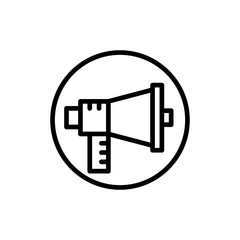 megaphone line icon