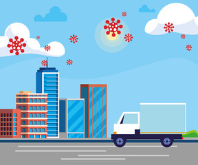 mobile package messaging in the city, secure packages