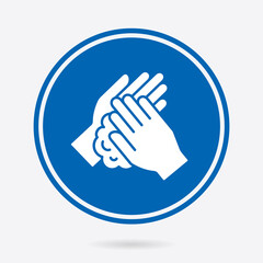 Hand washing - vector icon. Illustration isolated. Simple pictogram.