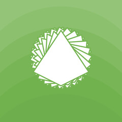 Fototapeta na wymiar Business green logo.Geometric vector logotype design elements.Abstract shape.Corporate icon.