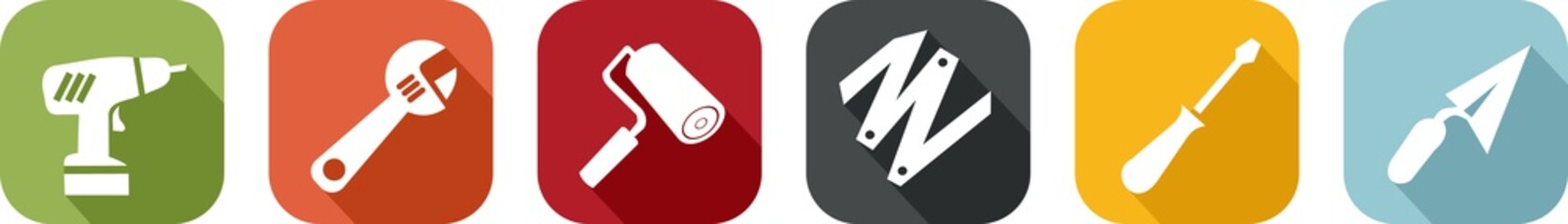 Colourful DIY icon for the home