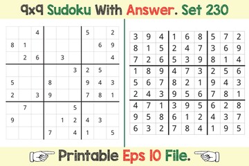 Advance Sudoku Puzzle Games Easy to Hard with Answer