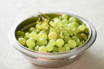 bowl of green grape