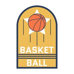 Basketball league sticker