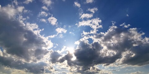 Fototapeta na wymiar blue sky with clouds