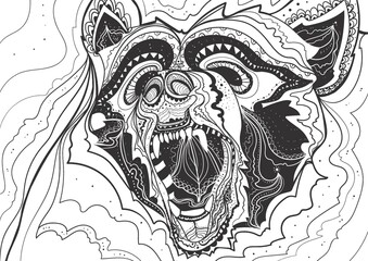 Stylized bear design