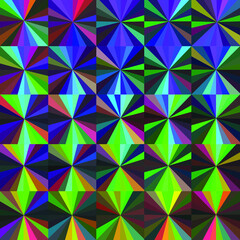 Fototapeta na wymiar Extra vivid golografic vector pattern. Non-repeating colored squares.