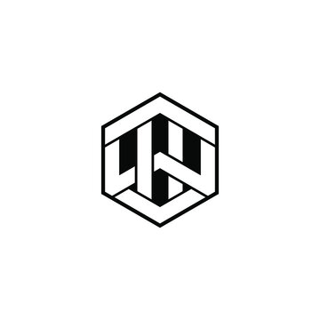 whc letter original monogram logo design