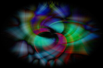 Twirl multicolor effect used in design