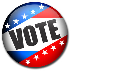 Election pin button for United States elections