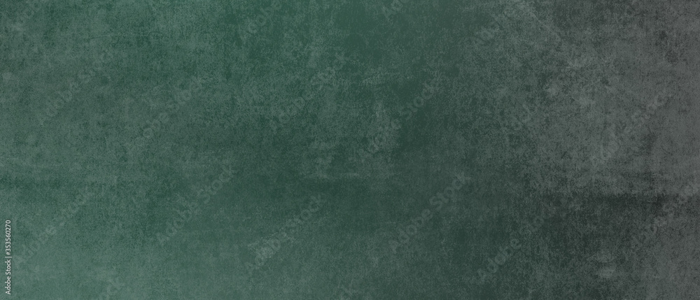 Wall mural green wallpaper background with free text space, chalkboard texture