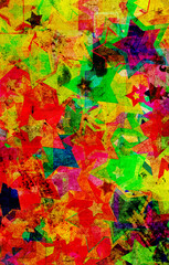 grunge Stars on the wall