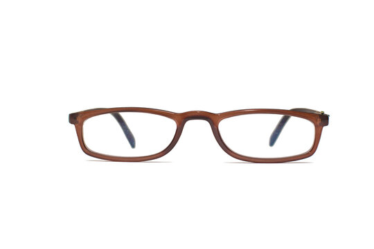 front photo of reading specs,brown and black colour gradient frame.