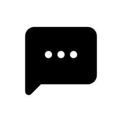 Bubble chat glyph icon design. Communication of social media vector illustration.