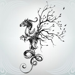 Dragon in the ornament © nutriaaa