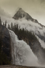 Majestic emperor falls in Mt. Robson provincial park (British Columbia, Canada)