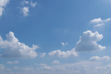 Beautiful cloudscape and blue sky background.