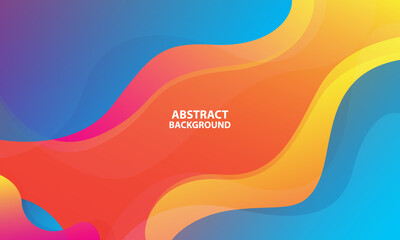 Colorful geometric background. Trendy gradient shapes composition. Cool background design for posters. Vector illustration