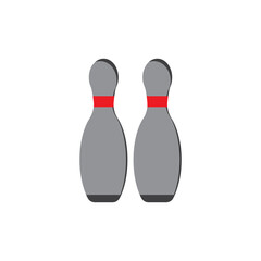 Bowling pin Logo Template vector