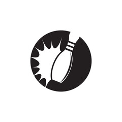 Bowling pin Logo Template vector