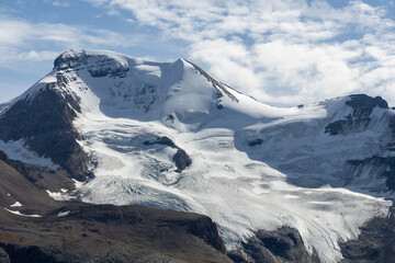 Fototapeta na wymiar Mount Athabasca with Glacier - part of Columbia Icefield. Jasper National Park, Alberta, Canada