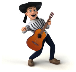 Fun 3d cartoon breton character