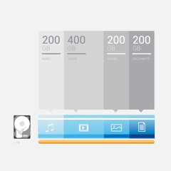 Infographic of hard disk