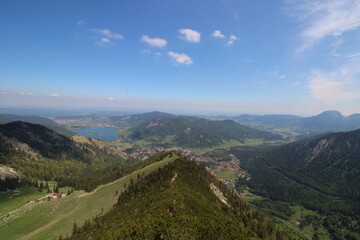 Fototapeta premium Berge in Bayern Wandern und Bergsteigen
