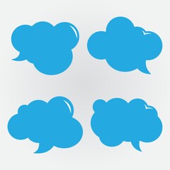 Set of speech bubbles