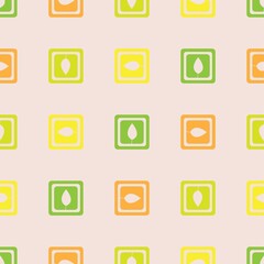 Seamless pattern of leaves