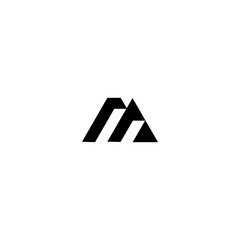 MA AM M A Letter Logo Design Template