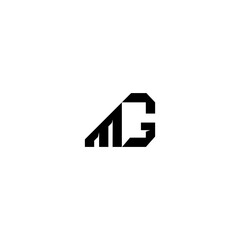 MG M G Letter Logo Design Template