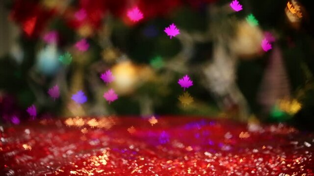 Christmas bokeh lights blur background. Christmas bokeh blur background