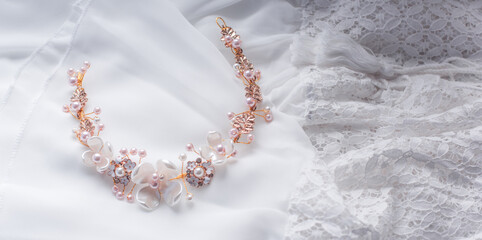 Jewelry vintage romantic style, wedding details