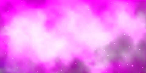 Light Pink vector layout with bright stars. Blur decorative design in simple style with stars. Theme for cell phones.