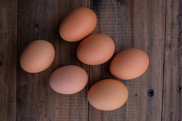 egg on wood background, fresh egg
