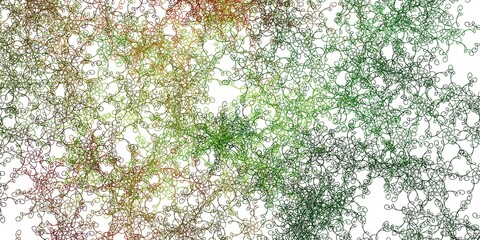 Light Green, Yellow vector template with wry lines.