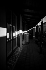 Sun light on a building