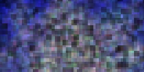 Dark BLUE vector background with rectangles.