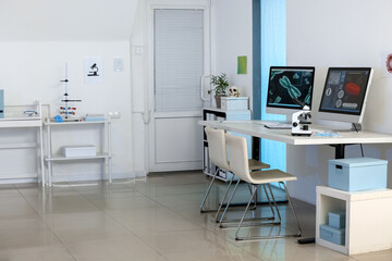 Interior of modern scientific laboratory