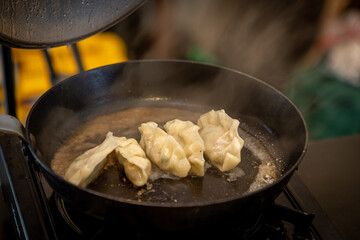Pan fried gyoza