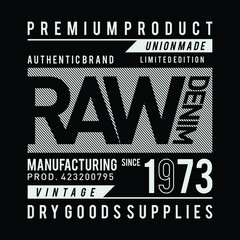 Vintage denim typography, t-shirt graphics, vectors © zoetart