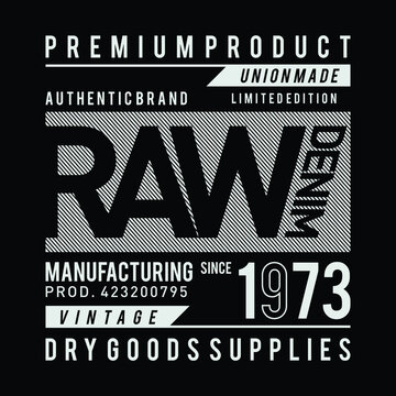 Vintage denim typography, t-shirt graphics, vectors