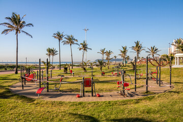 Durban city beachfront view promenade gym