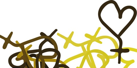 Light Gray vector pattern with feminism elements.