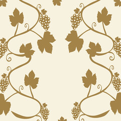 Naklejka premium vector decorative grape vine elements for design
