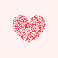 Big heart composed from small hearts