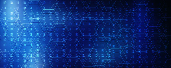 2d illustration Abstract futuristic electronic circuit technology background